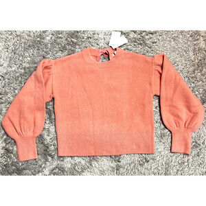 Girl's 1901 Kids' Bow Back Sweater In Pink Blossom Size L 10-12